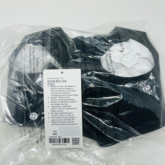 NWT lululemon Enlite Bra *Zip Front Size 34C - Picture 4 of 8